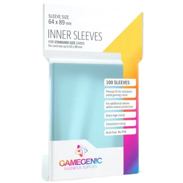 Gamegenic Inner Sleeves – belső kártyavédő tokok (100 db)