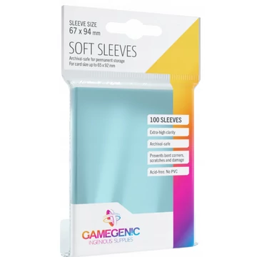 Gamegenic Soft Sleeves – puha kártyavédő tokok (100 db), GGS10014ML