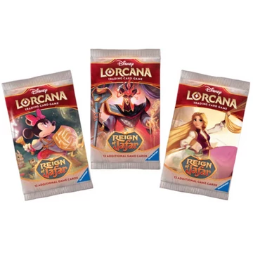 Disney Lorcana Reign of Jafar Booster Pack 12 kártya Set 9 angol