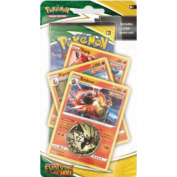Pokémon Evolving Skies: Emboar Premium Checklane Blister