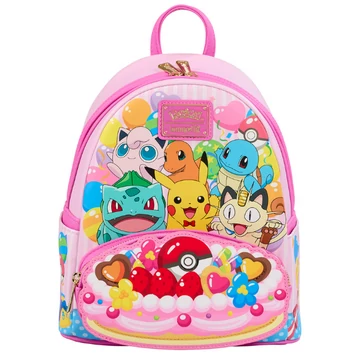 Loungefly Pokémon Friends Party hátizsák 26 cm – prémium mini hátizsák