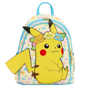 Loungefly Pokémon Pikachu Floral hátizsák – prémium mini hátizsák, Pikachu minta