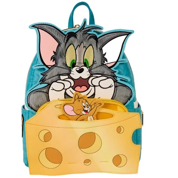 Loungefly Tom &amp;amp; Jerry hátizsák 26 cm – prémium mini hátizsák, Loungefly