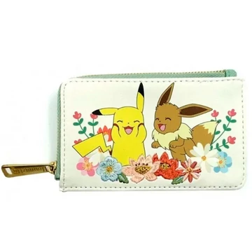 Loungefly Pikachu &amp;amp; Eevee Floral kártyatartó – Pokémon, prémium kiegészítő