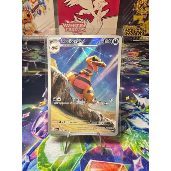 Pokémon TCG Krokorok Black Bolt 086/066 Illustration Rare angol