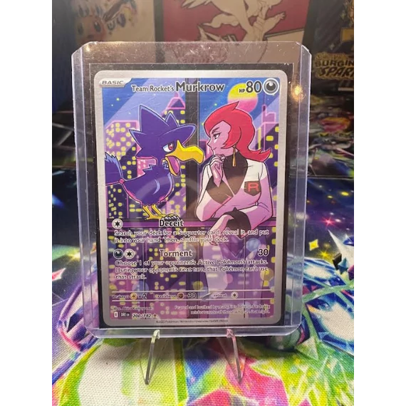 Pokémon TCG Team Rocket’s Murkrow Full Art TG09/TG30 angol