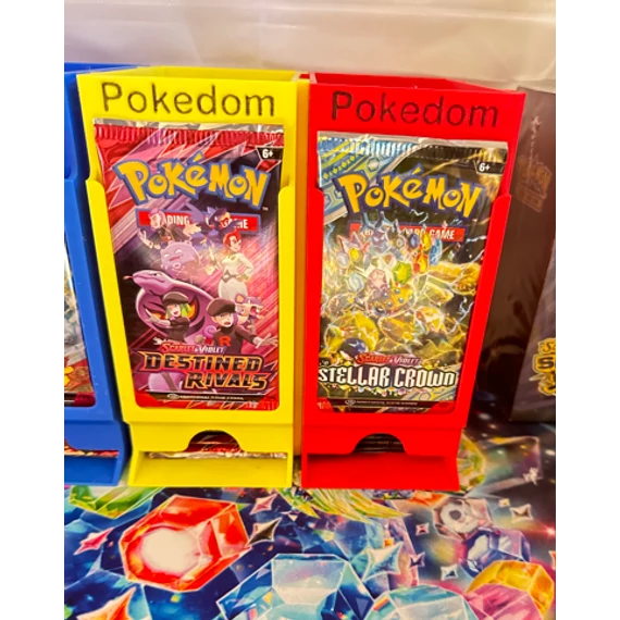 Egyedi 3D nyomtatott booster tartó – Pokedom logóval
