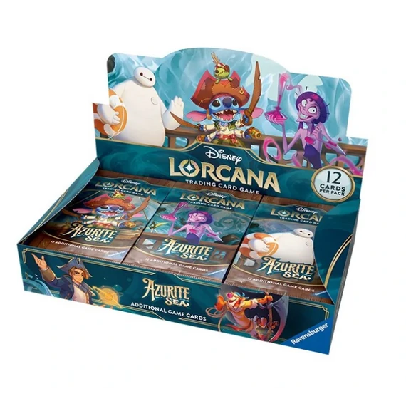 Disney Lorcana Azurite Sea Booster Box 24 csomag Set 8 angol