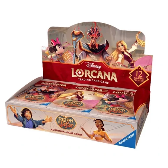 Disney Lorcana Reign of Jafar Booster Box 24 csomag Set 9 angol