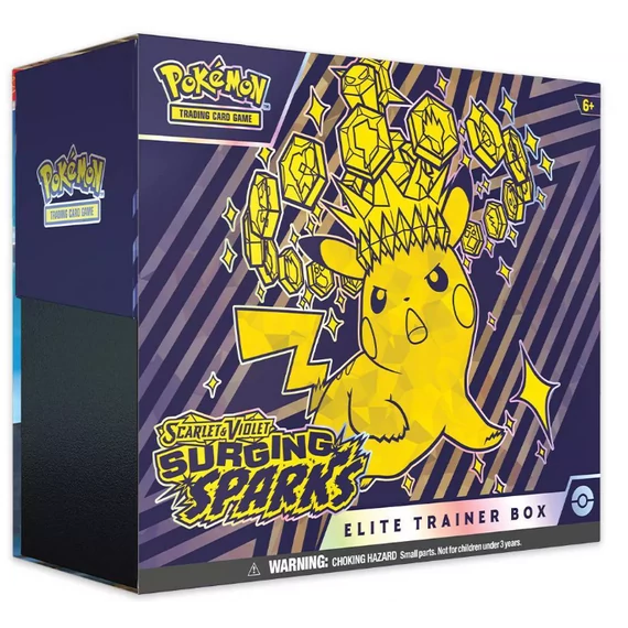 Pokémon Surging Sparks Elite Trainer Box – 9 booster és promó kártya | Pokedom