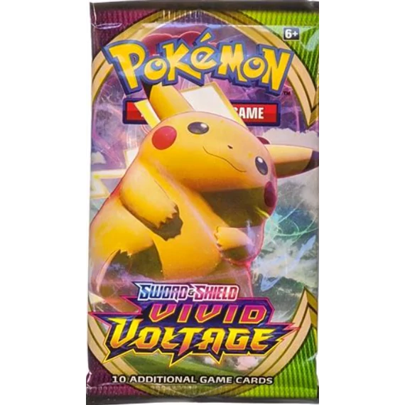 Pokémon Sword & Shield Vivid Voltage booster pack – 10 Pokémon TCG kártya
