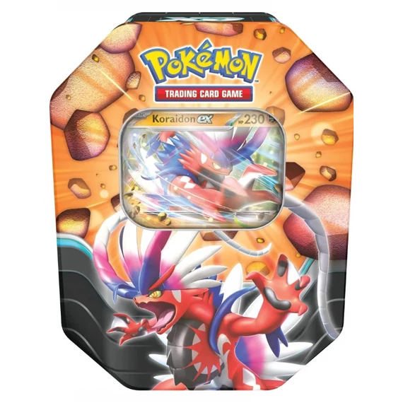 Pokémon Slashing Legends Tin – Koraidon ex fémdoboz