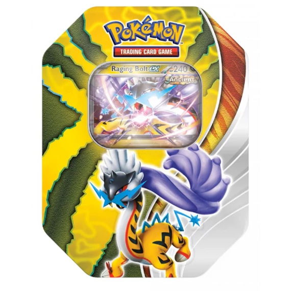 Pokemon TCG: Paradox Destinies Tin – Raging Bolt ex