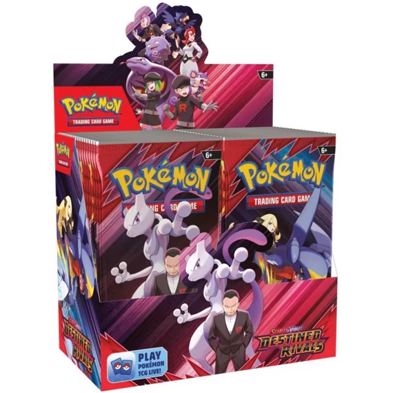 Pokémon TCG – Scarlet & Violet – 10 Destined Rivals Booster Display – 36 booster csomag – angol kiadás