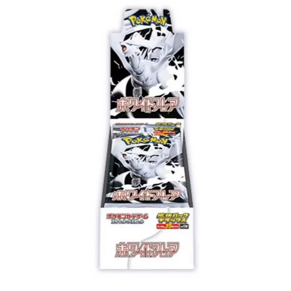 Pokémon TCG – White Flare Deluxe Booster Box (Japán) – 4 prémium booster, ritka Tera ex lapok – hivatalos japán kiadás