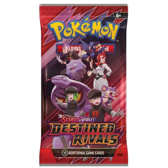 Pokémon TCG – Scarlet & Violet 10: Destined Rivals Booster – 10 kártyás angol kiadás, 2025