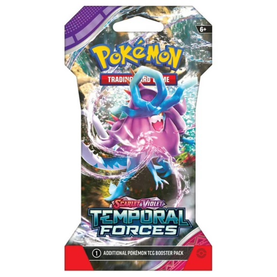 Pokémon TCG Scarlet &amp; Violet Temporal Forces Sleeved Booster – 10 kártya