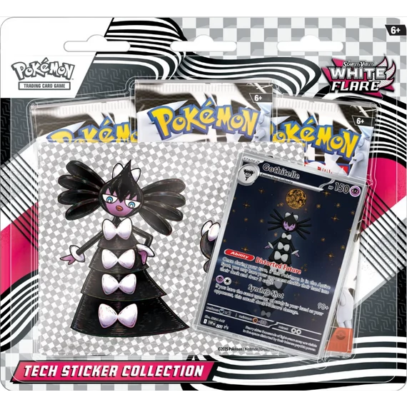 Pokémon TCG Scarlet &amp; Violet White Flare Tech Sticker Collection – Gothitelle promó kártya