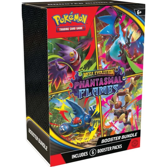Pokémon TCG Mega Evolution – Phantom Flames 6 Booster Pack Bundle