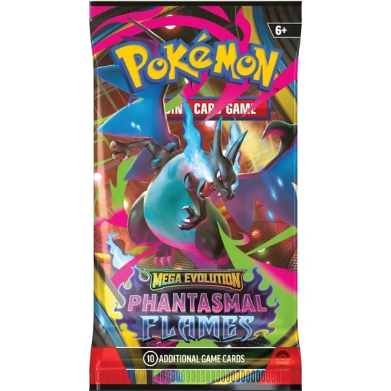 Pokémon TCG ME02 Phantasmal Flames booster csomag – angol nyelvű, bontatlan