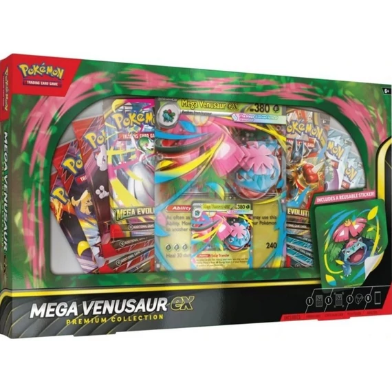 Pokémon TCG Mega Venusaur ex Premium Collection díszdoboz