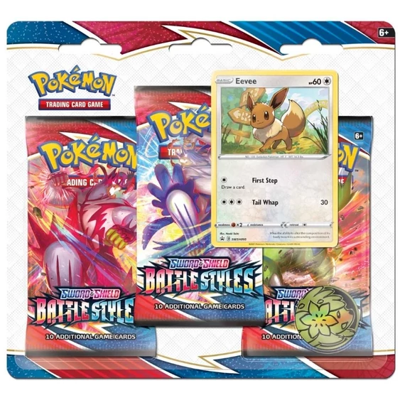 Pokémon Battle Styles Eevee 3-Pack Blister promókártyával