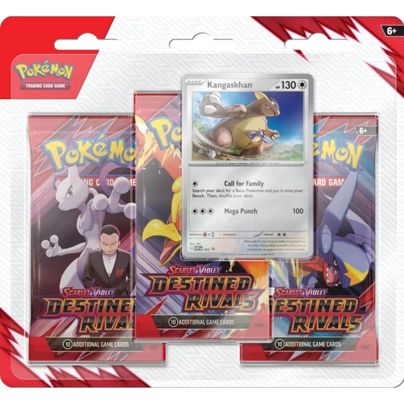 Pokémon Destined Rivals Kangaskhan 3 Pack Blister