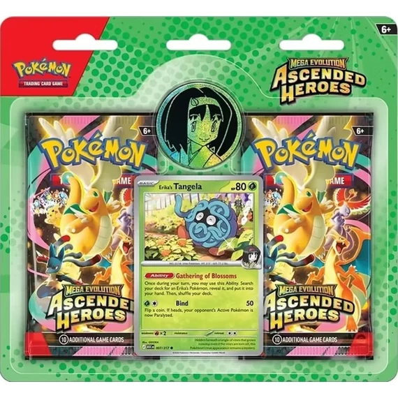 Ascended Heroes Erika's Tangela 2-Pack Blister Pokémon csomag