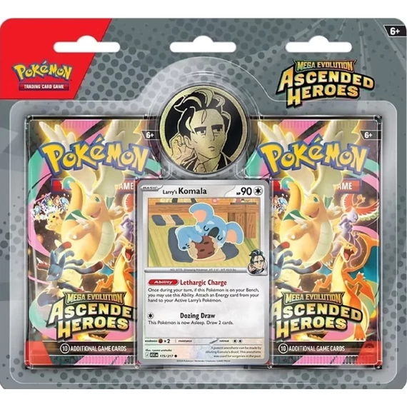 Ascended Heroes Larry's Komala 2-Pack Blister Pokémon csomag