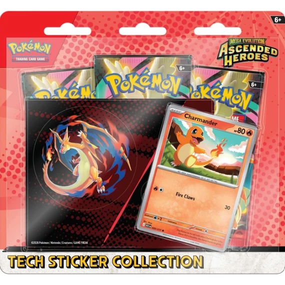 Ascended Heroes Charmander Tech Sticker Collection Pokémon csomag