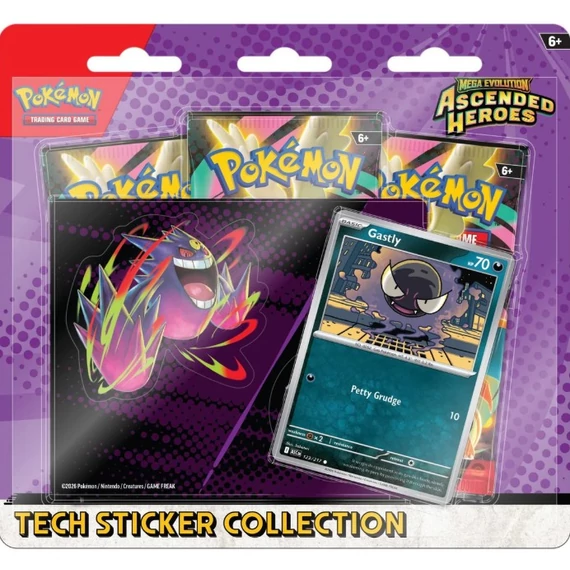 Ascended Heroes Gastly Tech Sticker Collection Pokémon csomag