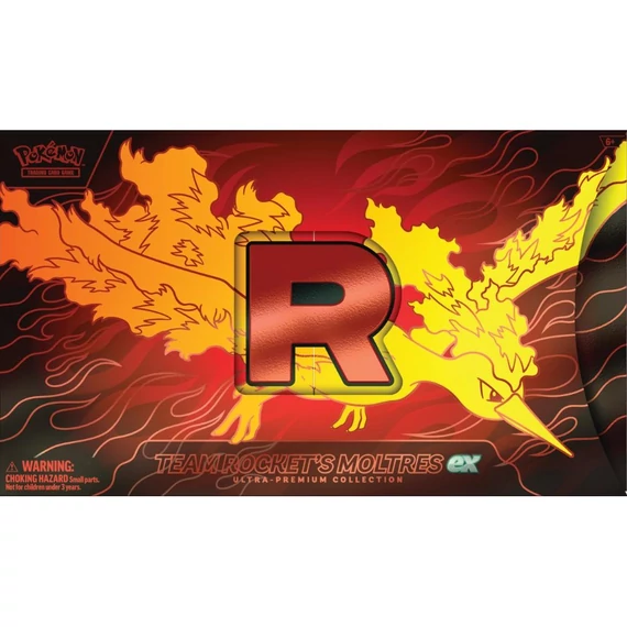 Pokémon Team Rocket’s Moltres ex Ultra Premium Collection doboz