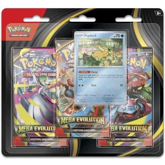 Pokémon TCG Mega Evolution 3-Pack Blister Psyduck