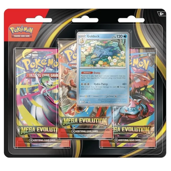 Pokémon TCG Mega Evolution 3-Pack Blister Golduck