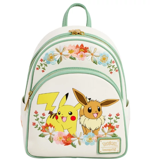 Pokémon Pikachu &amp; Eevee Floral hátizsák – Loungefly