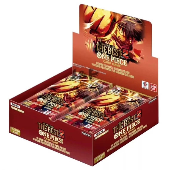 One Piece Card Game – The Best Vol. 2 Premium Booster Display – 20 angol booster, Alt-Art és SR lapok – Bandai 2025