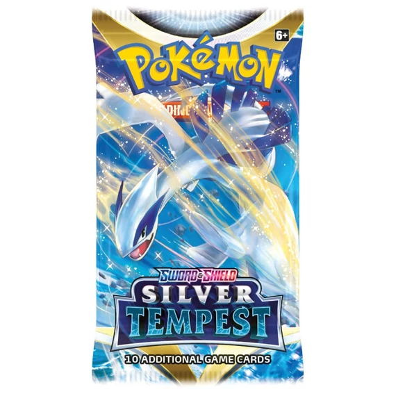Pokémon TCG Silver Tempest booster pack random art Pokémon kártya csomag