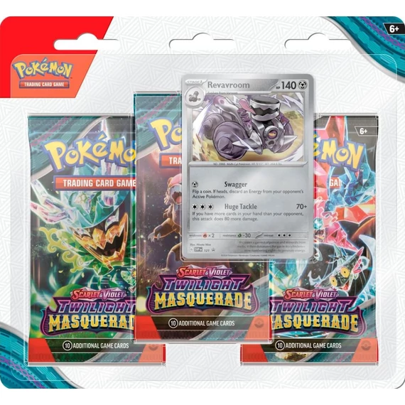 Pokemon Twilight Masquerade Revavroom 3 pack blister