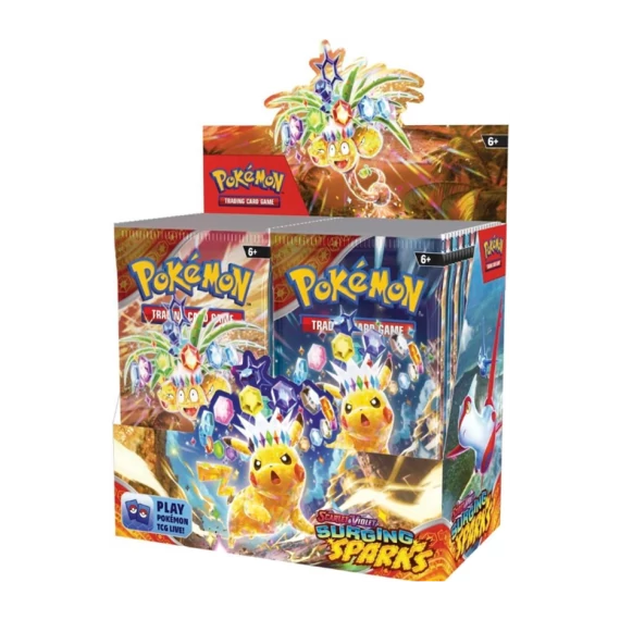 Pokémon Scarlet & Violet – Surging Sparks Booster Display Box hivatalos TCG kiegészítő doboz