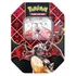 Pokémon Paldean Fates – Charizard ex Collector’s Tin (UK, 4 Boosters) – promó + kódkártya